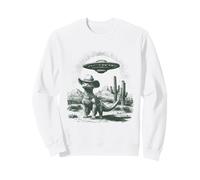 Chapeau de Cowboy drôle Dinosaure OVNI scène de Cactus du désert Sweatshirt