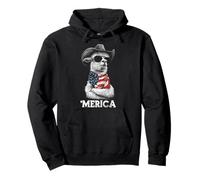 Chapeau de Cowboy en alpaga Lunettes de Soleil Drapeau Américain Bandana Gator Sweat à Capuche