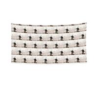 Chapeau de cowboy et bottes impression vacances extérieur bannière décoration design simple face adaptée pour les fêtes nocturnes jardins bars