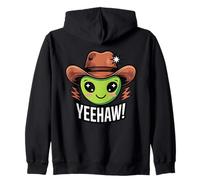 Chapeau de cowboy extraterrestre drôle Western Rodeo Space Yeehaw UFO Humour Sweat à Capuche