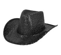 chapeau de cowboy festif rodéo sequins noir adulte - boland 04513 Noir