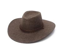 Chapeau de Cowboy FUNMOON en Polyester pour Hommes - Protection Solaire - Marron