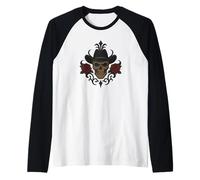 Chapeau de Cowboy Gothique Western crâne Rose foncé Manche Raglan
