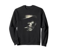 Chapeau de Cowboy mystérieux fumant Visage Ombre Sweatshirt