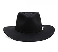 Chapeau de cowboy noir pour adultes et adolescents, chapeau de cowgirl clouté en feutre pour homme, fête occidentale, chapeau de costume de cowboy noir-L