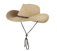 Chapeau de Cowboy Occidental en Paille pour Femme - FUNMOON