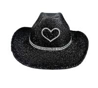 Chapeau De Cowboy Pailleté Chapeau classique à large bord pour fêtes