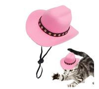 Chapeau de Cowboy pour animaux de compagnie-accessoire de Costume occidental 19x15x7 Cm, casquette de nouveauté pour petits animaux, équipement de jeu de rôle pour chien et chat | Accessoire de fête a