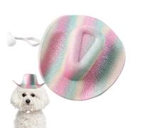 Chapeau de cowboy pour animaux de compagnie - coiffe réglable de style occidental | Costume drôle pour les chats Big Dogs, Cosplay Accessoires pour le festival Christmas Travel Celebration Vacation Ph