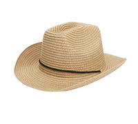 Chapeau de cowboy pour bébé garçon - Chapeau d'été vintage western - Solide - Cordon de serrage - Protection solaire - Chapeau Fedora pour homme - Taille M, kaki, Taille unique