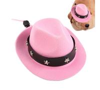 Chapeau de cowboy pour chien - Chapeau de dessin animé pour chiot, chapeau de cosplay pour animal domestique avec sangle réglable, accessoire de costume pour la plupart des chats ou chiens de petite à