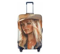 Chapeau de cowboy pour femme blonde, esthétique, élastique, housses de voyage résistantes à la poussière, aux rayures, protection pour valise, 55,9 à 61 cm