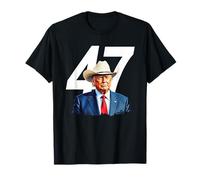 Chapeau de Cowboy président Donald Trump 47 T-Shirt