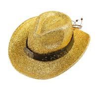 Chapeau de cowboy scintillant pour homme et femme - Chapeau de cowgirl occidental à paillettes - Chapeau de cowgirl disco à paillettes pour adultes - Chapeau de vache à large bord pour fille - Chapeau