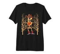 Chapeau de Cowboy Squelette drôle Halloween Dab Dance Pose T-Shirt Haut de Gamme