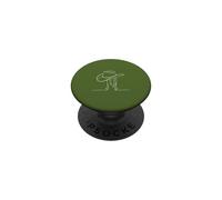Chapeau de Cowboy sur clôture Poteau Western Line Art PopSockets PopGrip Adhésif