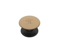 Chapeau de Cowboy sur clôture Poteau Western Line Art PopSockets PopGrip Adhésif