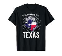 Chapeau De Cowboy Texan État Américain Drapeau Texas T-Shirt