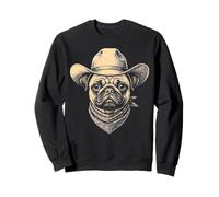 Chapeau de Cowboy Vintage pour Chien Carlin rétro Western Sweatshirt