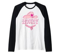 Chapeau de Cowboy Western Howdy en Rose et Rose Vif Manche Raglan
