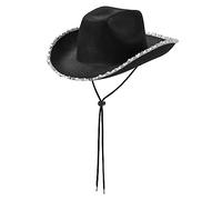 Chapeau de cowgirl occidental pour femme, cosplay, cowboy, enterrement de vie de jeune fille, couvre-chef, accessoire de tête de fête de mariage, hommes et femmes