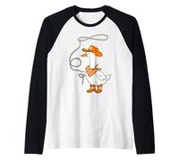 Chapeau de Cowgirl Orange avec oies de Campagne Manche Raglan