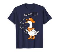 Chapeau de Cowgirl Orange avec oies de Campagne T-Shirt