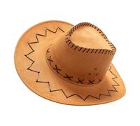 Chapeau de cowgirl pincé sur le devant | Chapeau de cowboy pour femme - Chapeau de cowboy occidental pour femme, chapeau de cowboy pour femme, chapeau de cowgirl doux, corde réglable, festival de