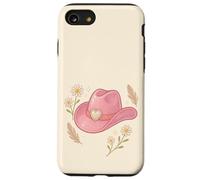 Chapeau de Cowgirl Rose Motif Floral Coquette cœur Western Enfants Coque pour iPhone SE (2020) / 7/8