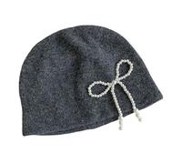 Chapeau de décoration papillon tendance pour femme - Accessoire de fête pour activités de plein air et fêtes d'hiver, gris, Taille unique