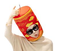 Chapeau de Déguisement | Couvre-Chef Ajustable Et Doux Du Nouvel An Chinois - Couvre-Chef Cartoon Rouge | destiné à Hommes Garçons Filles Jeunes Adolescents Fils Fille