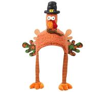 Chapeau de dinde de Noël, chapeau de dinde | Costume de chapeau de poulet, décoration de fête de vacances - Décorations de Thanksgiving, chapeau de dinde en peluche de dessin animé pour Thanksgiving