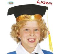 Chapeau de diplômé Look solennel Casquette de diplômé Enfants Fantaisie Été Capitaine Inspiration Classique Tassel Brillant, Couleur : Noir