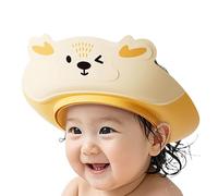 Chapeau de douche pour bébé - Visière de bain réglable pour enfant - Protection d'oreille réglable - Protection pour le lavage des cheveux