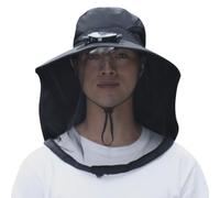 Chapeau de Fan Solaire, Chapeau de pêche en Plein air à Bord extérieur Large réglable, Charge Solaire et USB, Protection UV Coupable et Casquette Respirante pour Le Jardinage, Le Golf, l'agriculture