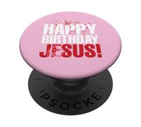 Chapeau de fête avec Inscription « Happy Birthday Jesus » PopSockets PopGrip Adhésif