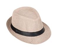 Chapeau de fête classique pour homme et femme - Pour mariage, voyage, extérieur - Protection solaire - Respirant - Pour danses jazzy et interprètes de danse - Fedora Voyage, C, Taille unique