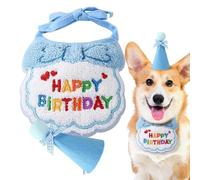 Chapeau de fête d'anniversaire pour chat - Fournitures de fête d'anniversaire pour chat | Collier d'anniversaire festif pour chat, fournitures de fête d'anniversaire pour chat mignon, décorations de