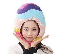 Chapeau de fête de Pâques : accessoire mignon et coloré en forme d'œuf de dessin animé, accessoires pour photos de Noël, vêtements de Pâques, rire avec son design réaliste, crée une atmosphère