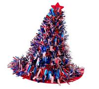 Chapeau de fête Drapeau américain 38 cm, Accessoire de Costume, Parfait pour Les célébrations du 4 Juillet et Les fêtes nationales, Fournitures de fête de la fête Nationale
