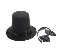 Chapeau de Fête pour Animaux de Compagnie, Top-Hat Élégant | 1 Set, Ajustable Strap en Webbing, Secure Fit et Nettoyage Facile, pour Chiens et Chatons