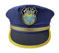 Chapeau de flic pour - bouchon de déguisement des forces de l'ordre durable, casque de fête réglable | Conception réglable simulant joué jouets pour accessoires de costume