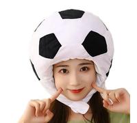 Chapeau de football en peluche - Accessoires photo, chapeau de sport en peluche chaude, costume de ballon de football pour, femmes, hommes, jeunes, personnes âgées, Nouvel An, Saint-Valentin