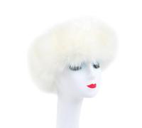 Chapeau de Fourrure Femmes Chapeau de Fourrure Russe, Chapeau de Fourrure Chaud cosaque Chapeau Russe Chapeau dhiver Fausse Fourrure de Renard Bandeau Fourrure Femmes Chapeau dhiver en Peluche