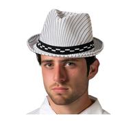 Chapeau de Gangster Blanc/Noir