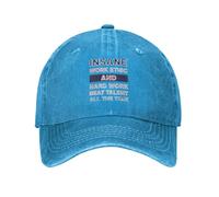 Chapeau De Golf Une Éthique De Travail Hors du Commun Et Un Travail Acharné Surpassent Toujours Le Talent. Chapeaux Pare-Soleil Vintage Casquette Hip Hop Lègére Casquette De Baseball pour Adulte