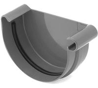 Chapeau de gouttière droite graphite Système 100
