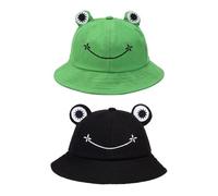 Chapeau De Grenouille 2 Pièces, Chapeau D'Animal De Dessin Animé, Chapeau De Soleil, Chapeau De Pêcheur Mignon, Chapeau De Pêche, Chapeau D'Extérieur Pliable, Chapeau De Soleil Pour Femmes