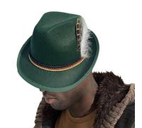 Chapeau de jazz non tissé pour homme - Accessoire de costume de l'Oktoberfest - Accessoire de déguisement pour adultes - Performance sur scène, jeu de rôle, festival, Halloween, bal masqué