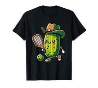 Chapeau de Joueur de Pickleball Texas Cowboy Funny Pickle Wyoming T-Shirt